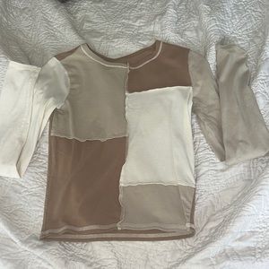 Brown Hollister baby tee, size small